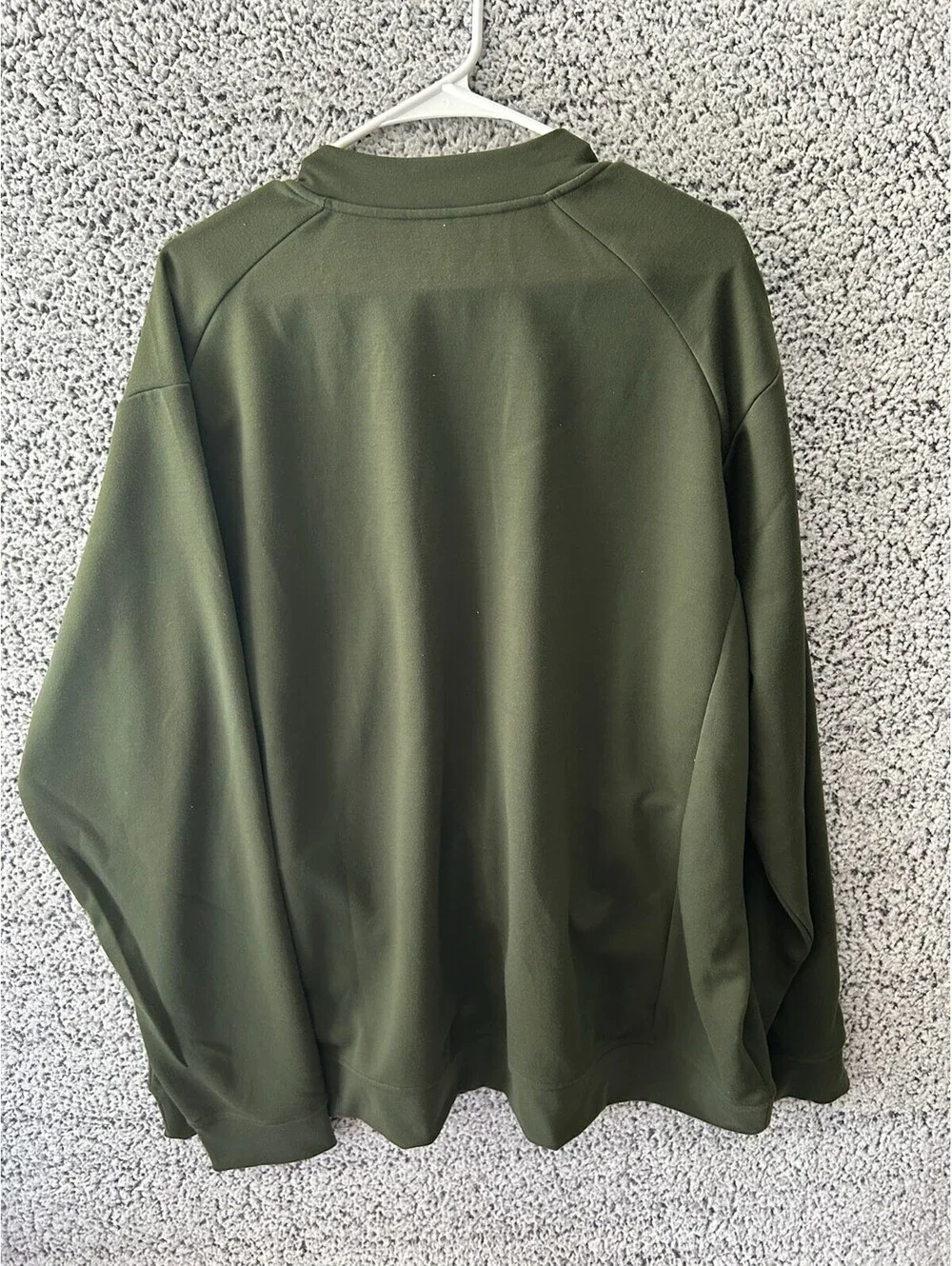 Mercer+Mettle Mens 3XL Olive Green Full Zip Bomber Jacket Stretch JST62